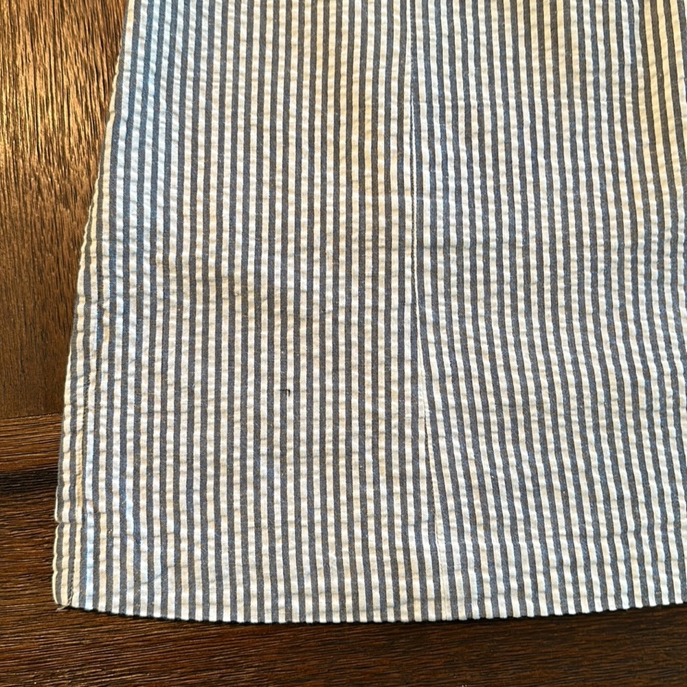 Tailor New York striped mini strapless dress with side slit - Picture 6 of 7